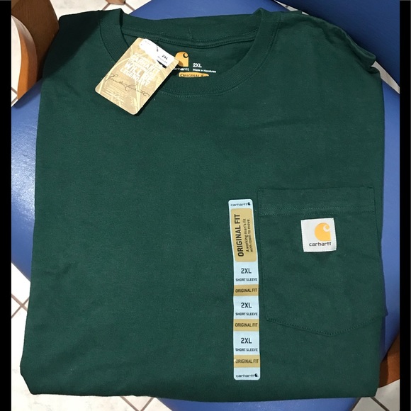 New Carhartt men’s workwear pocket ss T-shirt - Picture 9 of 12